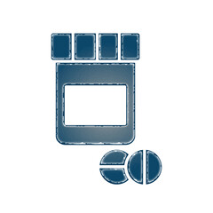 Medicine bottle icon design template