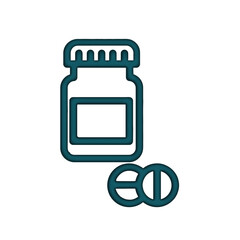 Medicine bottle icon design template