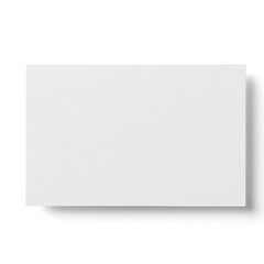 A blank white card or paper, typically used for notes or printing.