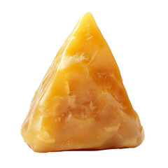 Amber Pyramid Unique Shape, Golden Hue