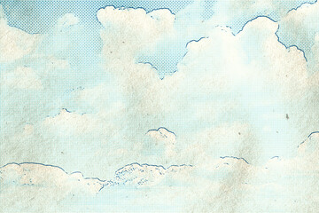 Obraz premium retro sky pattern