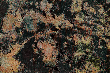 STEEL - Peeling paint and rust on iron