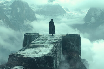 1980s Inspired Rebel Posing in Futuristic Alpine Scene