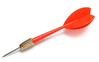 Red dart on white background