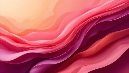 Fototapeta premium Flowing Shades of Pink and,Peach,,Flowing,Rosy,Hues,Crimson Currents,Waves of Warmth,Abstract Petal Symphony,Blushing Serenity,Dynamic Pink and Orange Abstraction,Gradient Swirls,Organic Folds in Pink