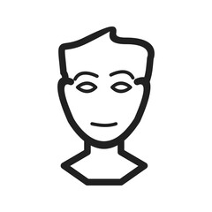 Fototapeta premium Human Face icon vector image. Suitable for mobile apps, web apps and print media.