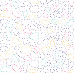 Doodle freehand Arrows set with editable stroke on notebook sheets in squares. Simple hand drawn black dot lines in various directions. Back to school dotted pointers.