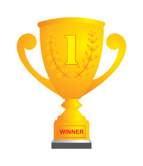 world championship trophy illustration