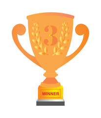 world championship trophy illustration