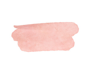 Pastel pink watercolor paint brush stroke background for banner or valentine's day and wedding elements