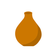 clay vase vector