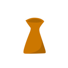 clay vase vector