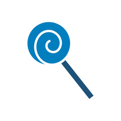 Lollipop candy icon vector design in trendy style