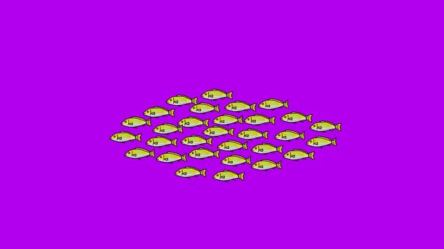 School Of Fish Swimming In The Ocean