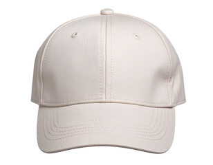 Cap Lying Flat with Brim Facing Forward, Top-Down View, isolated on transparent background