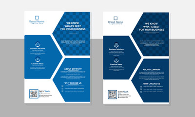 Corporate Business  Flyer Template, Company Promotion and Marketing Design