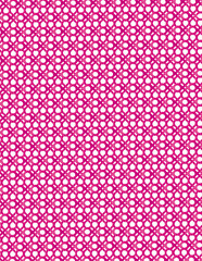 Vibrant Pink Geometric Pattern with Circular Motifs