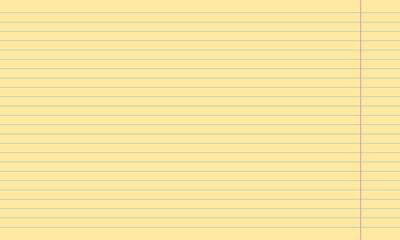 Fototapeta premium legal pad paper with margin. Yellow sheet for documents and education