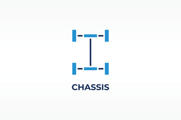CHASSIS vector, icon or logo sign isolated symbol illustration