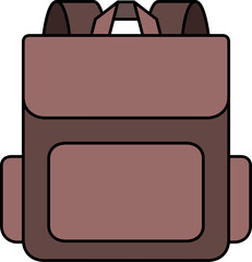 vector of a backpack. school, student, style, storage