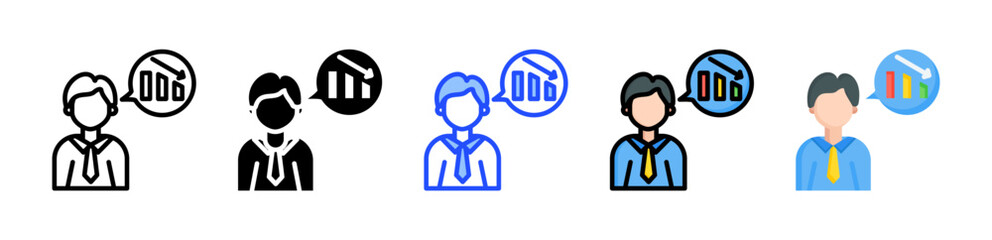 Demotion Icon Collection With Multiple Styles