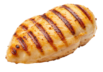 Isolated Grilled Chicken Breast Protein Healthy Meal