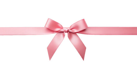 Pink ribbon bow decoration