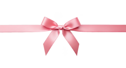 Pink ribbon bow decoration