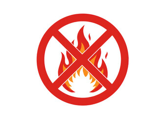 Isolated No Fire Sign Symbol © Matteo