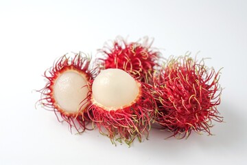 rambutan on white background,Semang