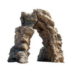 Ancient Stone Archway Majestic Ruins Architectural Wonder against transparent background