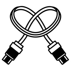 Intertwined Cable: A visually striking image presents a USB cable, meticulously arranged, symbolizing seamless connectivity and technological fusion.