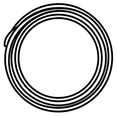 Circular Lines Illustration: A minimalist, yet impactful graphic of overlapping circular lines, conveying concepts of infinity, cycles, and a sense of modern design. 