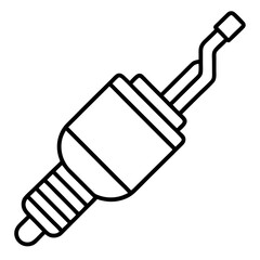 Audio Jack Isolated: A stylized illustration of a standard audio jack, a vital connector in modern audio technology, depicted in stark monochrome for a versatile and clean aesthetic.
