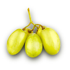 green grapes on transparent background