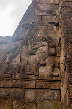 sukuh temple or candi sukuh, reliefs at sukuh temple.Ancient erotic Candi Sukuh-Hindu Temple on central Java, Indonesia. the temple is Javanese Hindu temple located mount lawu