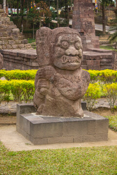 sukuh temple or candi sukuh, reliefs at sukuh temple.Ancient erotic Candi Sukuh-Hindu Temple on central Java, Indonesia. the temple is Javanese Hindu temple located mount lawu
