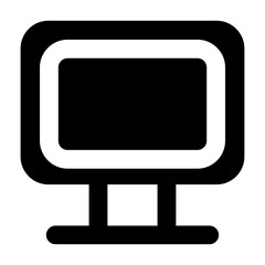 Clean solid vector icon dekstop for user interface design. Ideal for web dashboards, mobile apps, UI kits, and prototypes. Scalable SVG format for easy integration in digital projects.