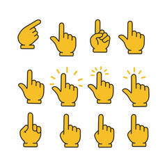 Fototapeta premium set of hand gestures