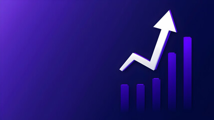 Abstract Graphical Representation of Growth and Success Concept