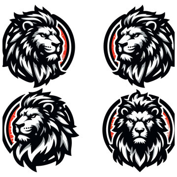 Lion head mascot