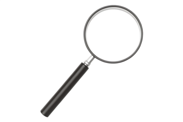 magnifying glass isolated on white background PNG ,ai generated