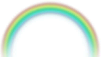 Vibrant Rainbow Arc on Transparent Background
