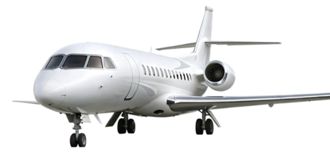  plane transportation aircraft airliner isolated on white background PNG ,ai generated