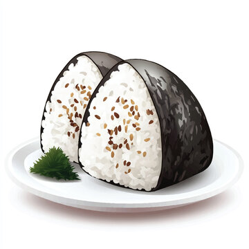 an onigir rice ball