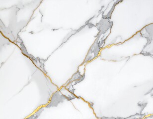 白大理石の高級テクスチャ – ゴールドとグレーの繊細なベイン模様Luxury White Marble Texture with Elegant Gold and Gray Veins – High Resolution Background	