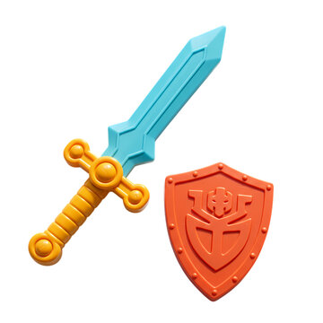 Fototapeta Child's Play Sword and Shield: Fun Toy for Imaginative Play