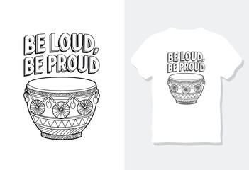 Decorative Drum with Inspiring Text Design for Creativity and Motivation