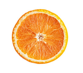 orange slice isolated on white background.
