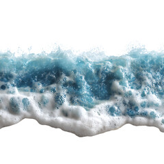 Fototapeta premium Ocean Waves Realistic Blue Water Texture for Design Projects against transparent background
